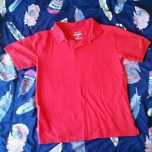 A red Polo shirt